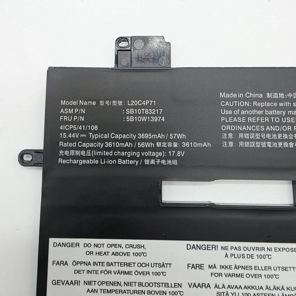 L20C4P71 Battery for Lenovo ThinkPad X1 Carbon 9th 10th Gen Yoga 6th 7th Gen